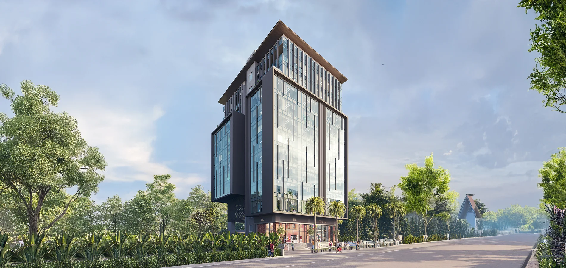 Rooftop pickleball and padel courts at Siddh Kube